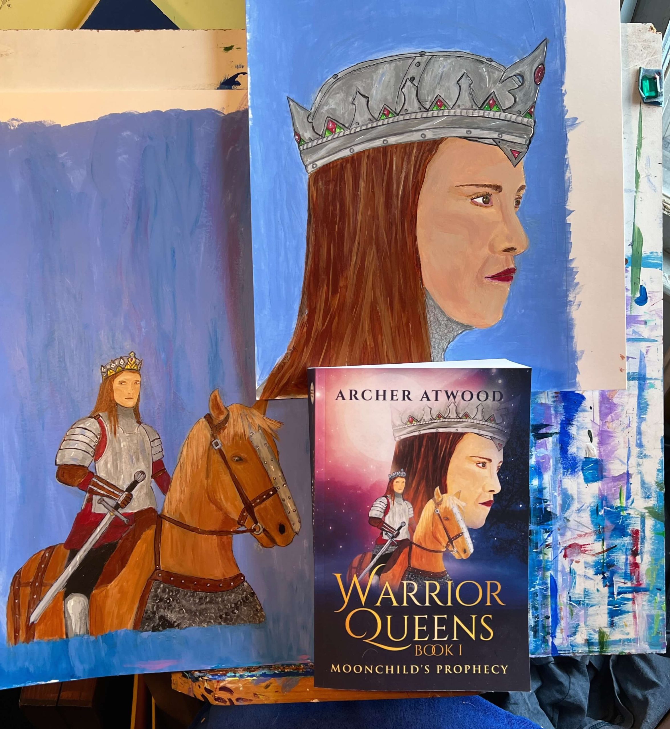 Warrior Queens book cover and art