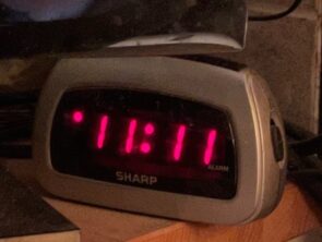 clock saying 11:11